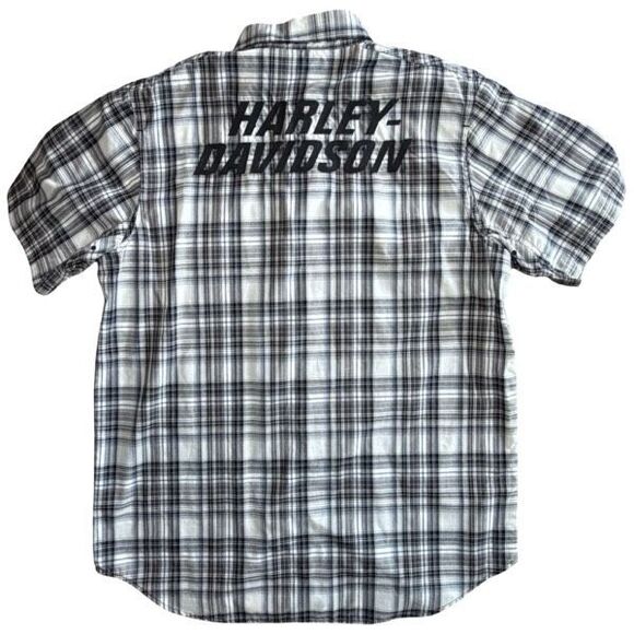Harley-Davidson Men’s Plaid Performance Woven Shirt Back Graphic L - Picture 1 of 6